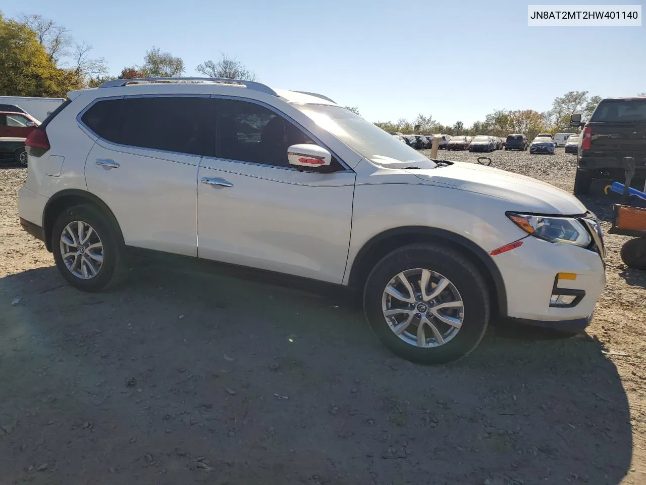 2017 Nissan Rogue S VIN: JN8AT2MT2HW401140 Lot: 77566364