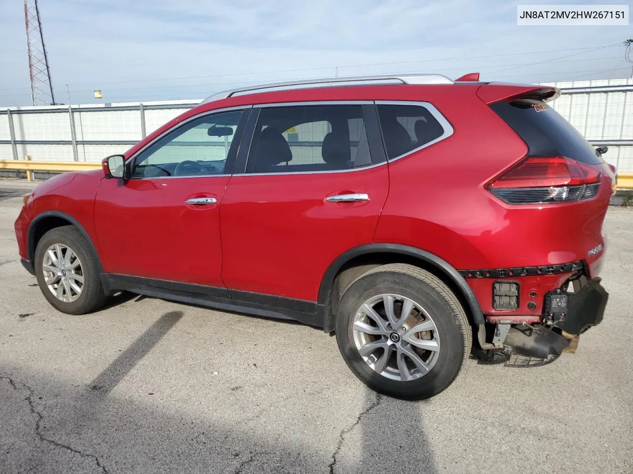 2017 Nissan Rogue S VIN: JN8AT2MV2HW267151 Lot: 77635234