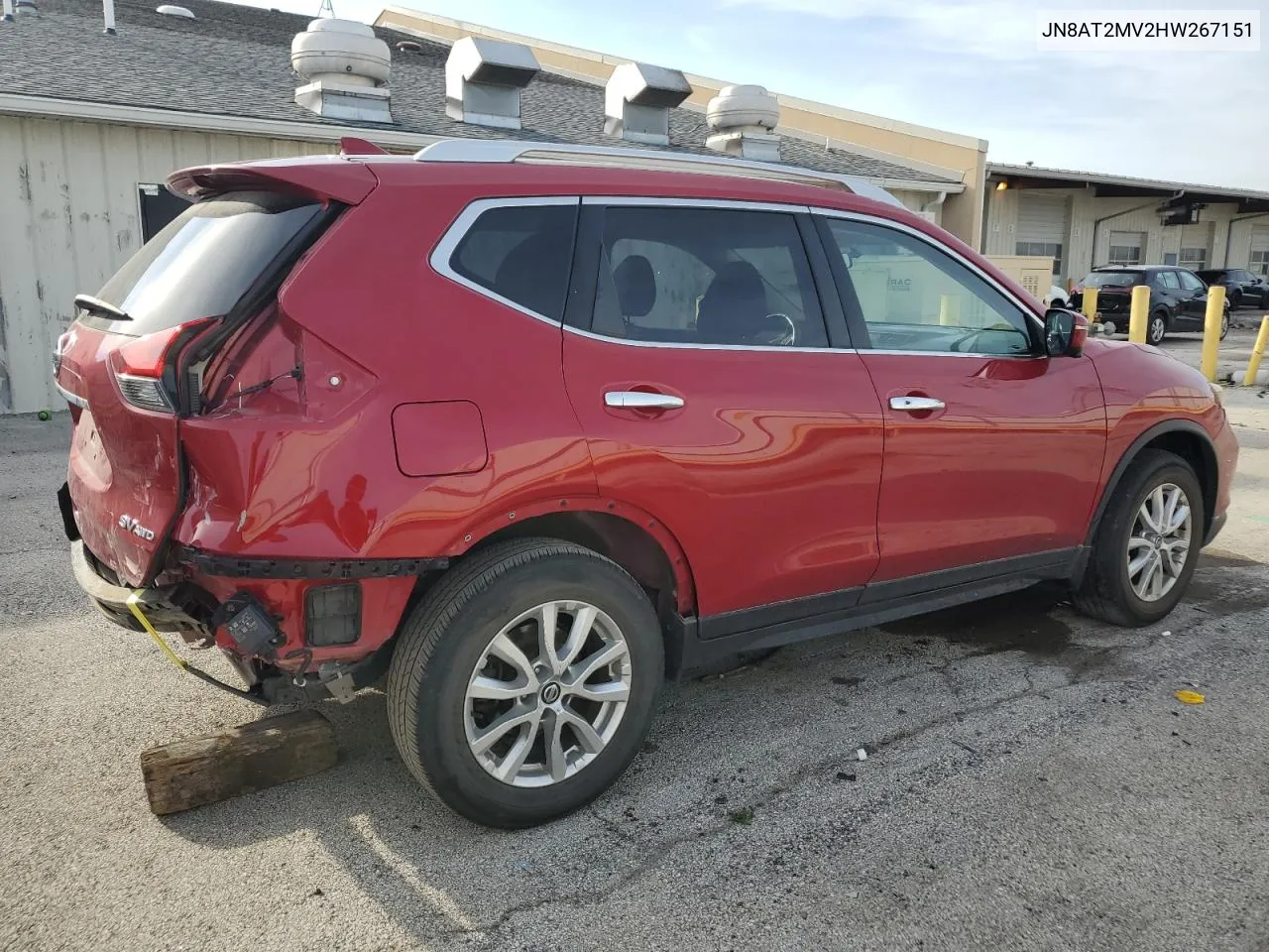 2017 Nissan Rogue S VIN: JN8AT2MV2HW267151 Lot: 77635234