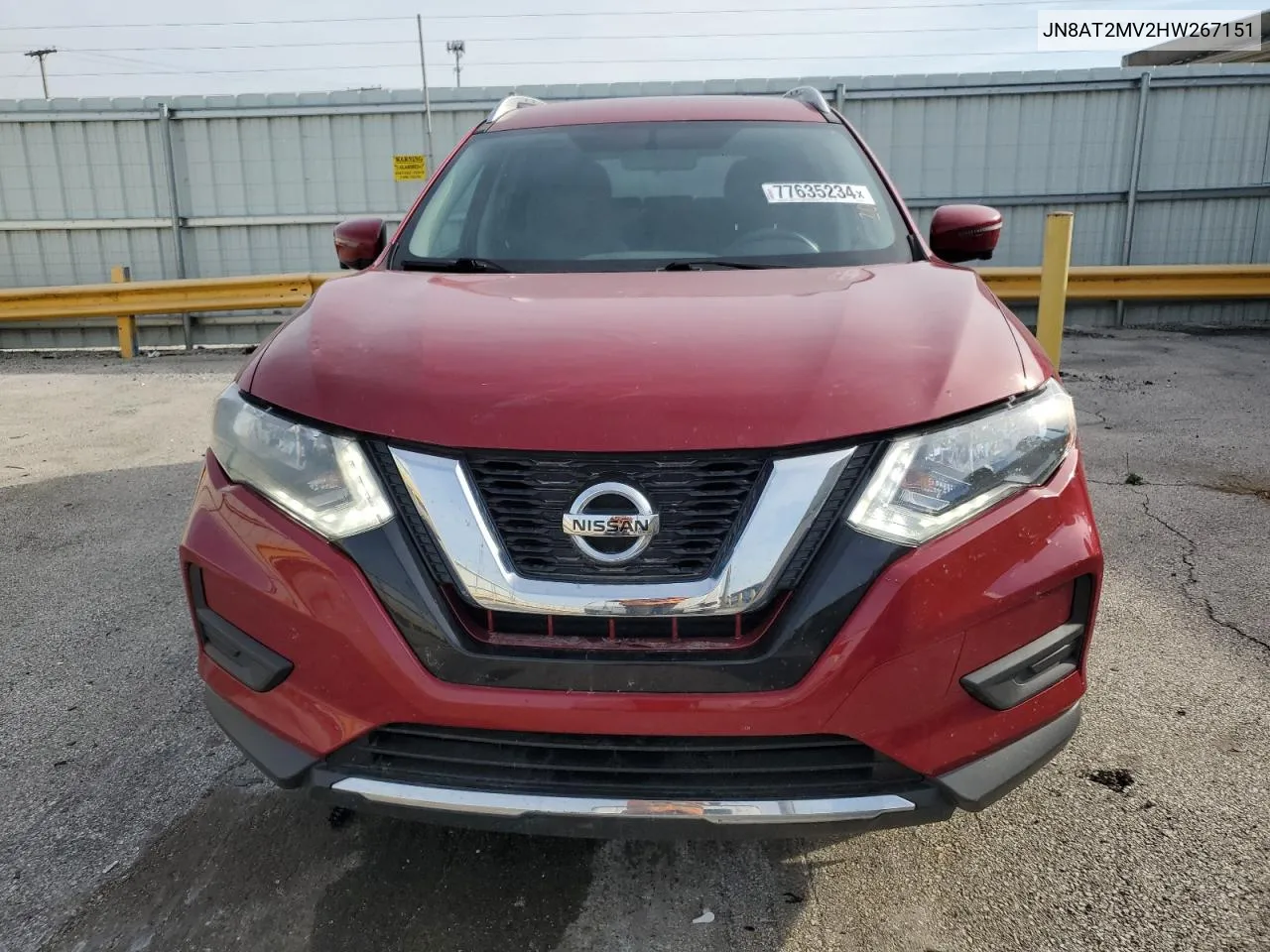 2017 Nissan Rogue S VIN: JN8AT2MV2HW267151 Lot: 77635234