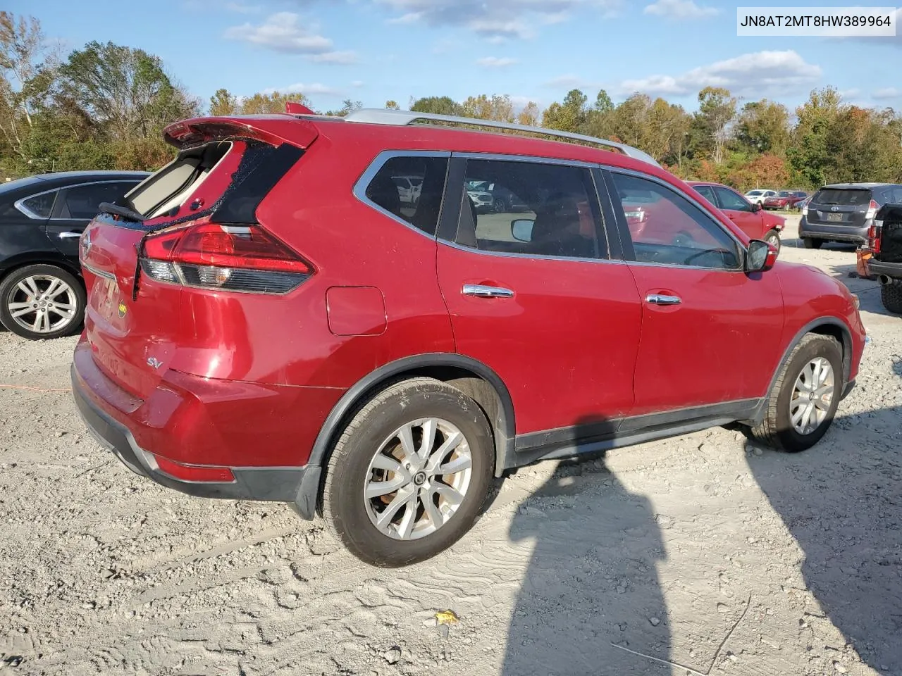 2017 Nissan Rogue S VIN: JN8AT2MT8HW389964 Lot: 77651774