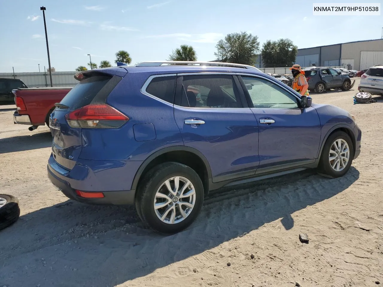 2017 Nissan Rogue S VIN: KNMAT2MT9HP510538 Lot: 77675604