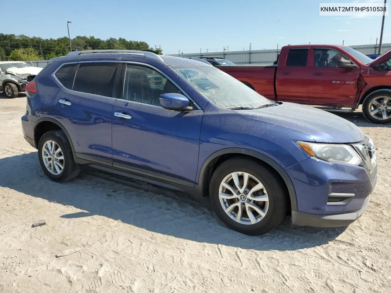 2017 Nissan Rogue S VIN: KNMAT2MT9HP510538 Lot: 77675604