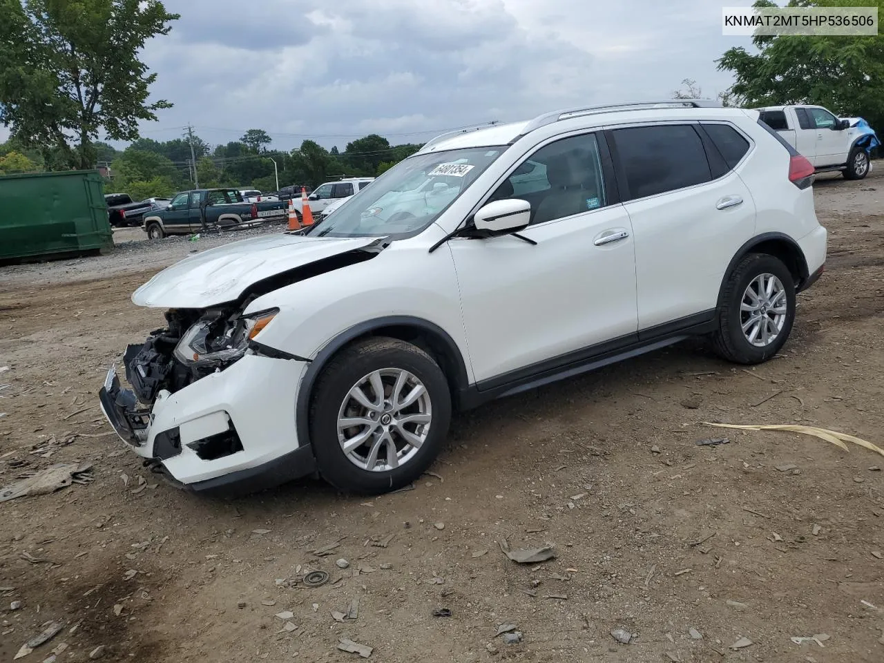 2017 Nissan Rogue S VIN: KNMAT2MT5HP536506 Lot: 77709074