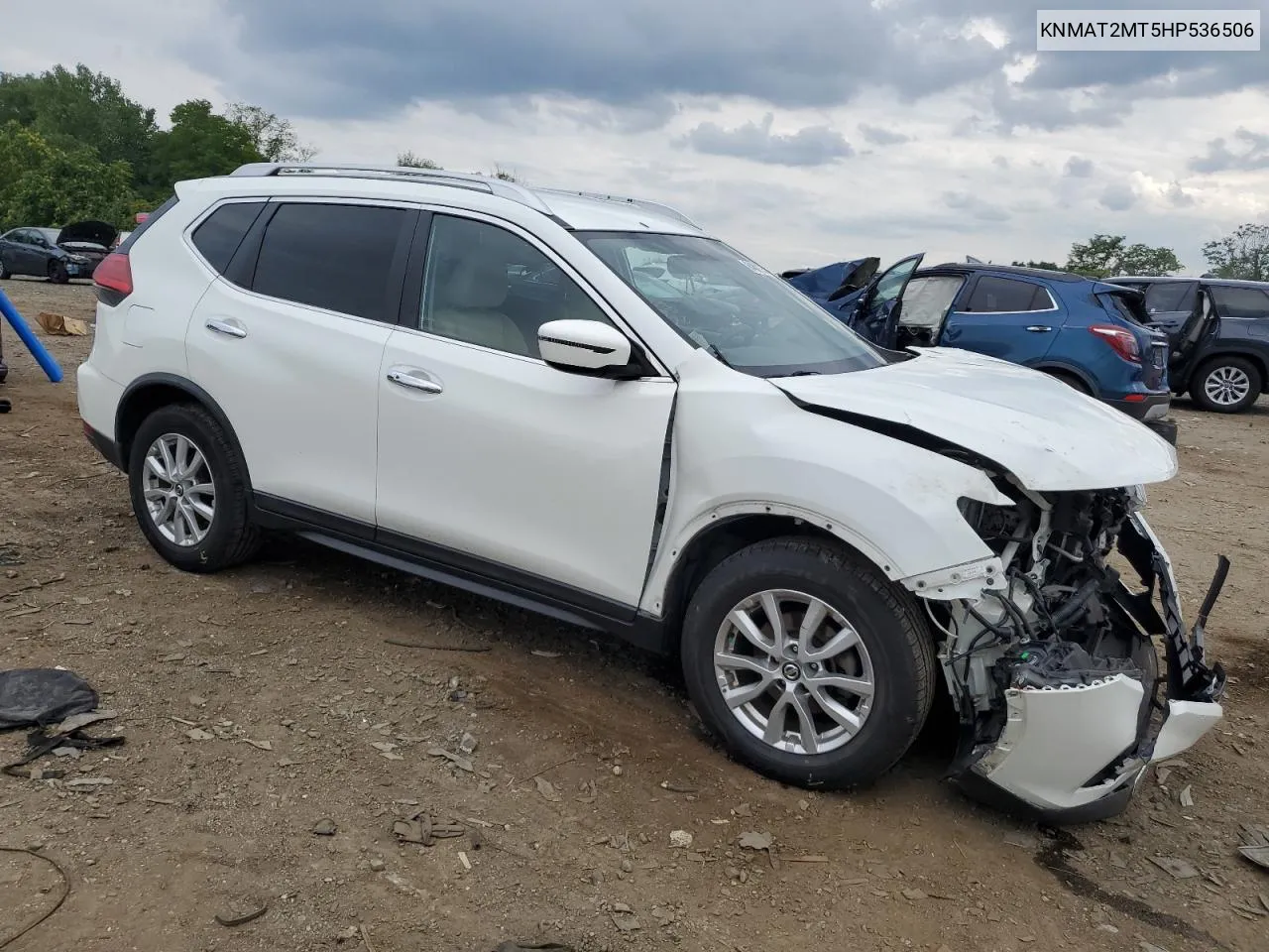 2017 Nissan Rogue S VIN: KNMAT2MT5HP536506 Lot: 77709074