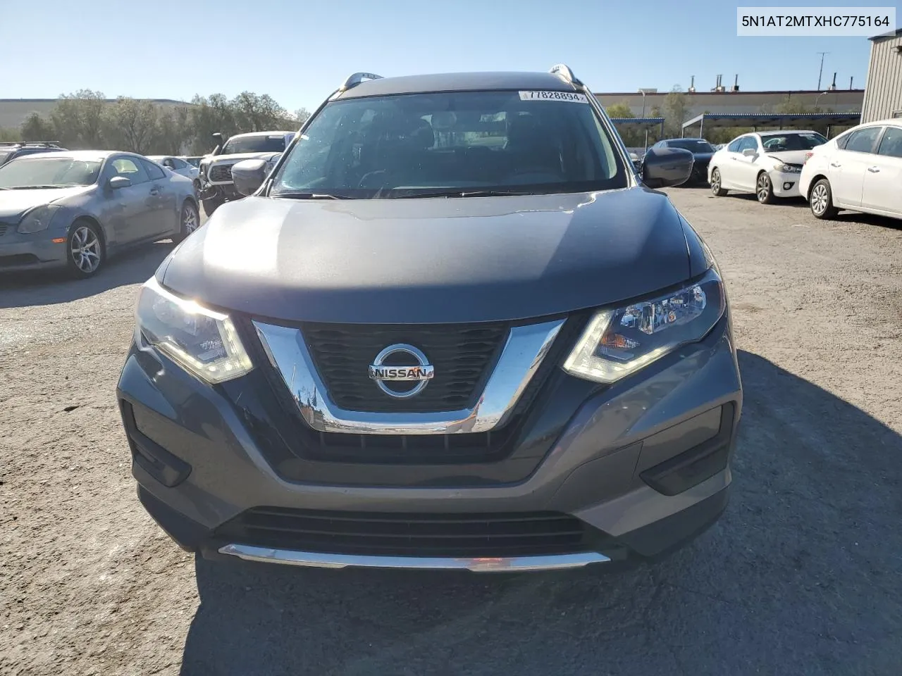 2017 Nissan Rogue S VIN: 5N1AT2MTXHC775164 Lot: 77828894