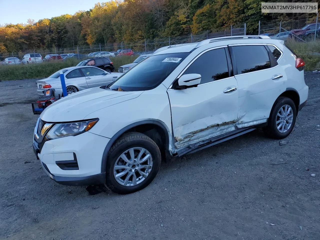 2017 Nissan Rogue S VIN: KNMAT2MV3HP617795 Lot: 77868944