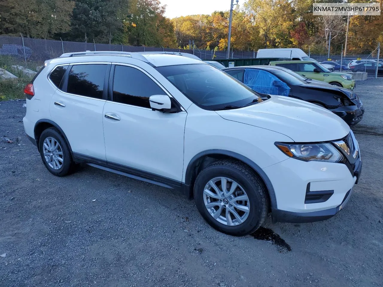 2017 Nissan Rogue S VIN: KNMAT2MV3HP617795 Lot: 77868944