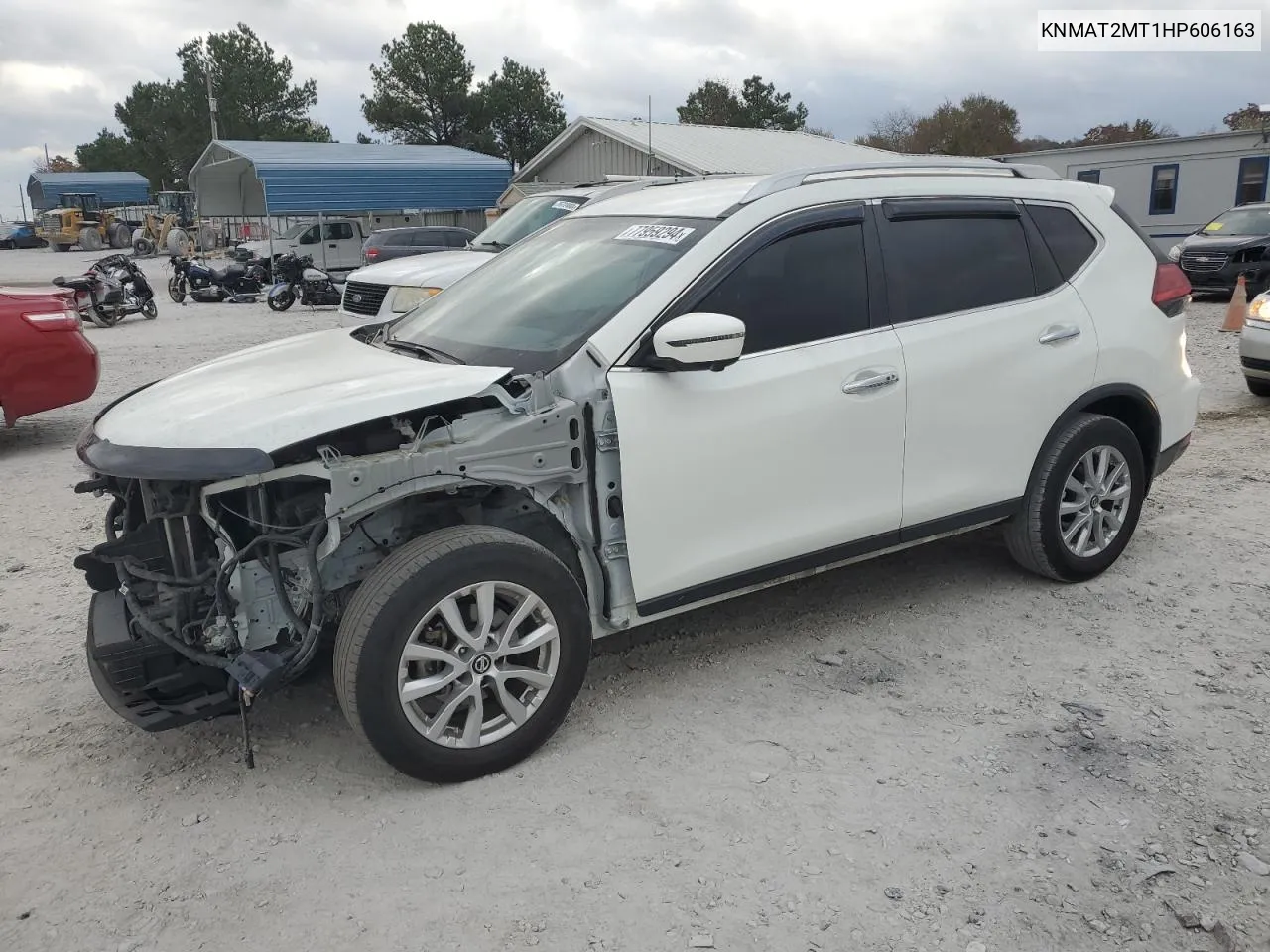 2017 Nissan Rogue S VIN: KNMAT2MT1HP606163 Lot: 77959294