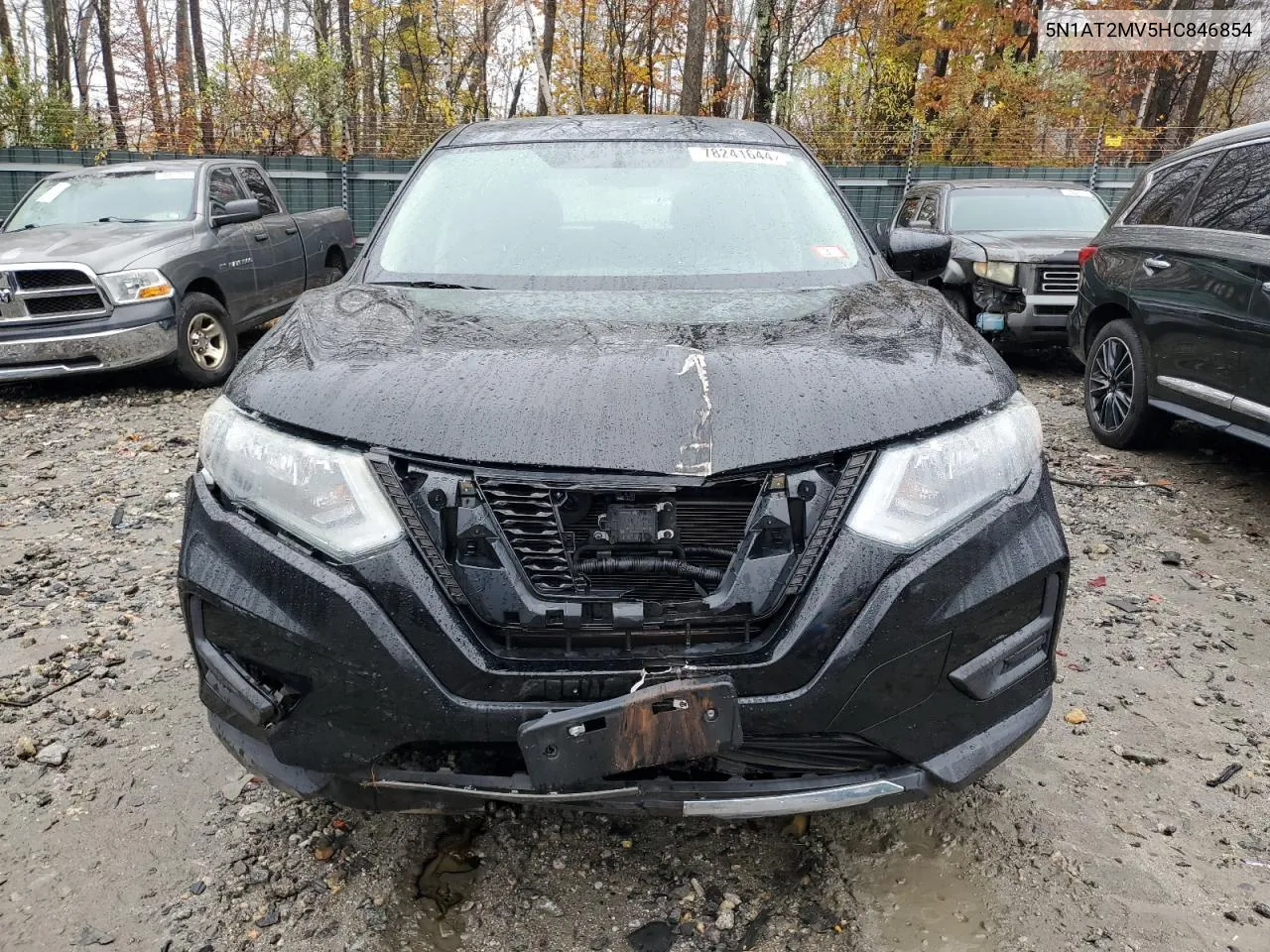 2017 Nissan Rogue Sv VIN: 5N1AT2MV5HC846854 Lot: 78241644