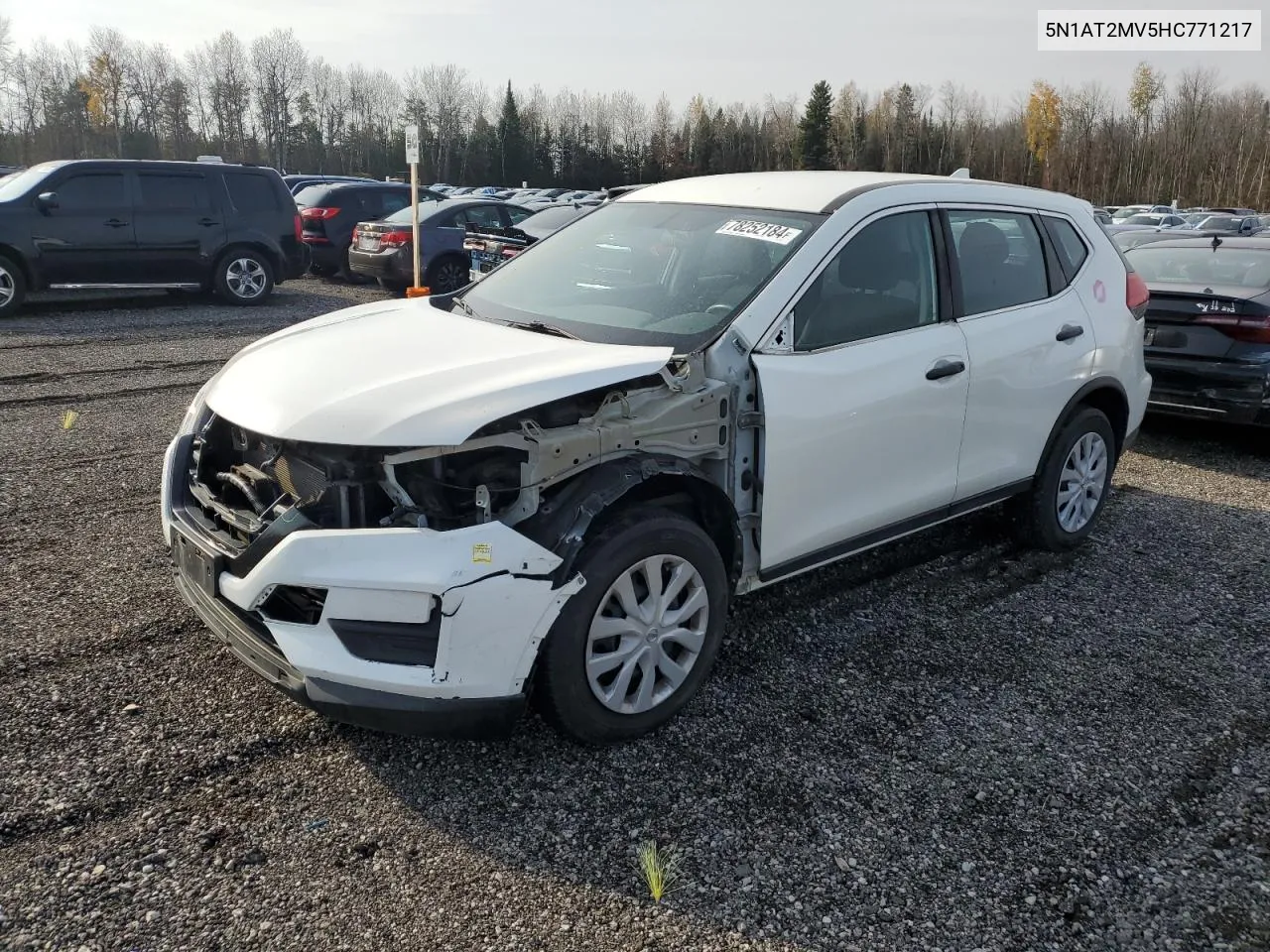 2017 Nissan Rogue Sv VIN: 5N1AT2MV5HC771217 Lot: 78252184