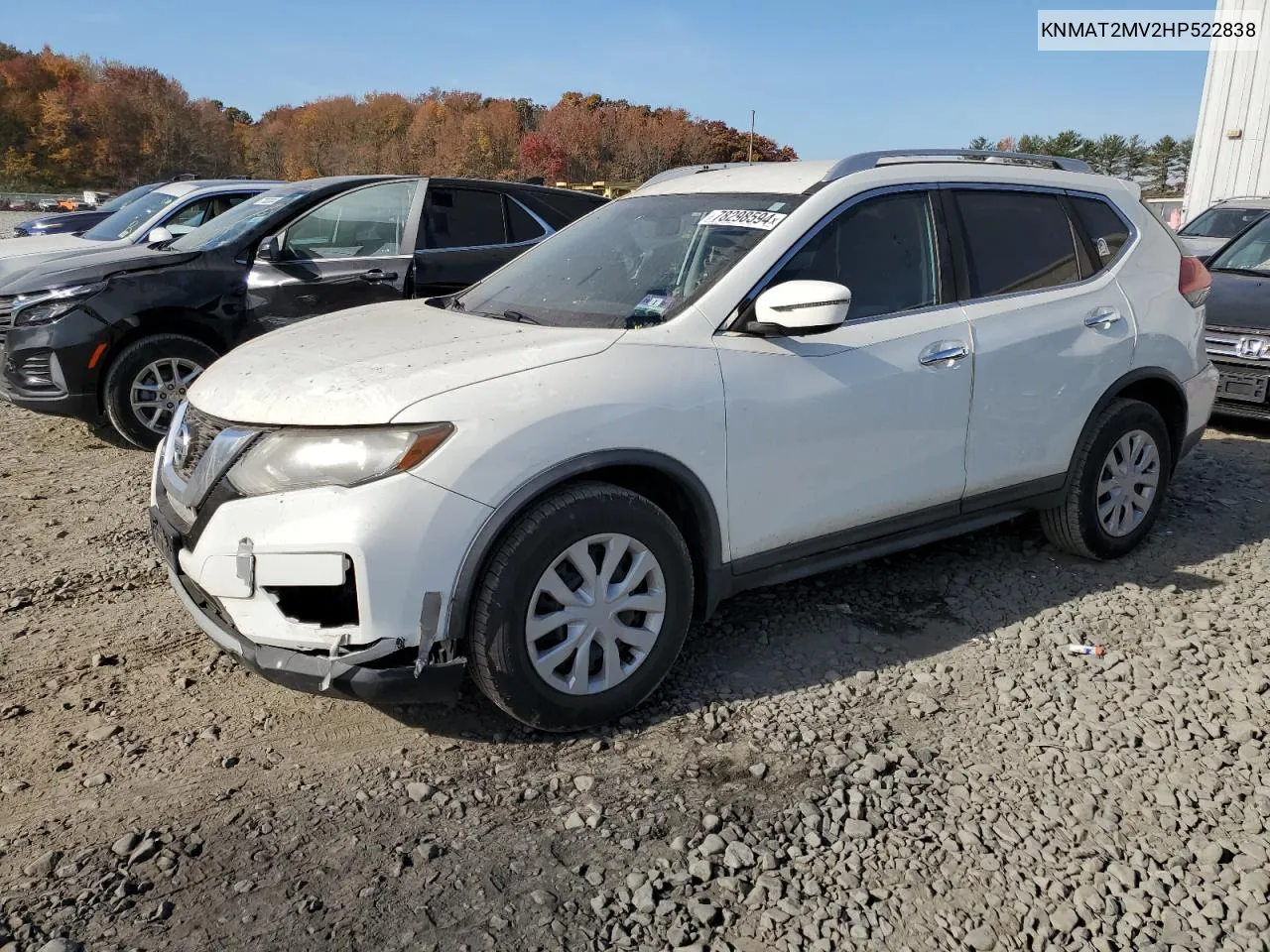 2017 Nissan Rogue S VIN: KNMAT2MV2HP522838 Lot: 78298594