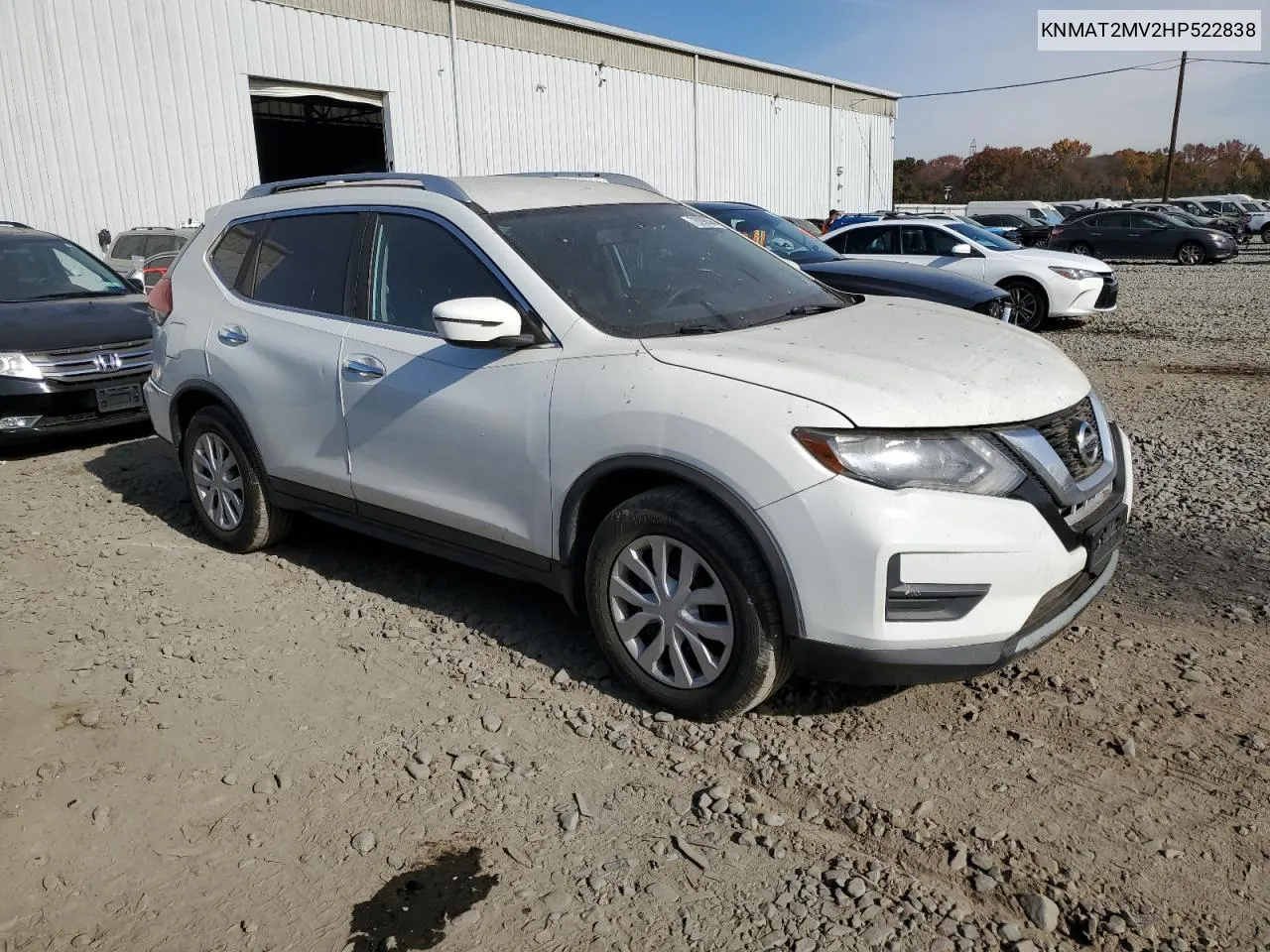 2017 Nissan Rogue S VIN: KNMAT2MV2HP522838 Lot: 78298594