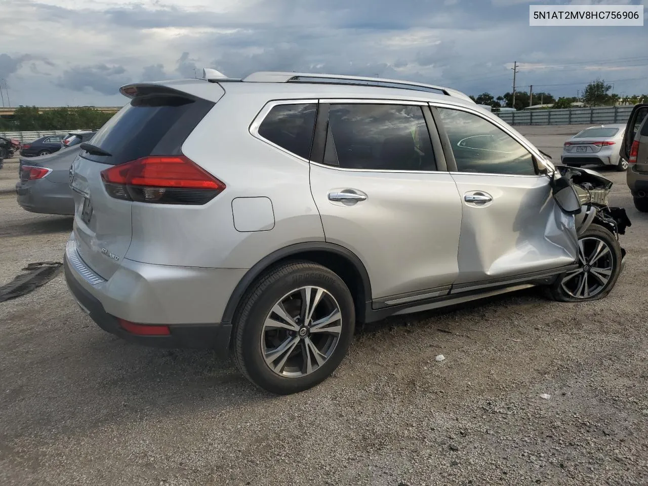 2017 Nissan Rogue Sv VIN: 5N1AT2MV8HC756906 Lot: 78368274