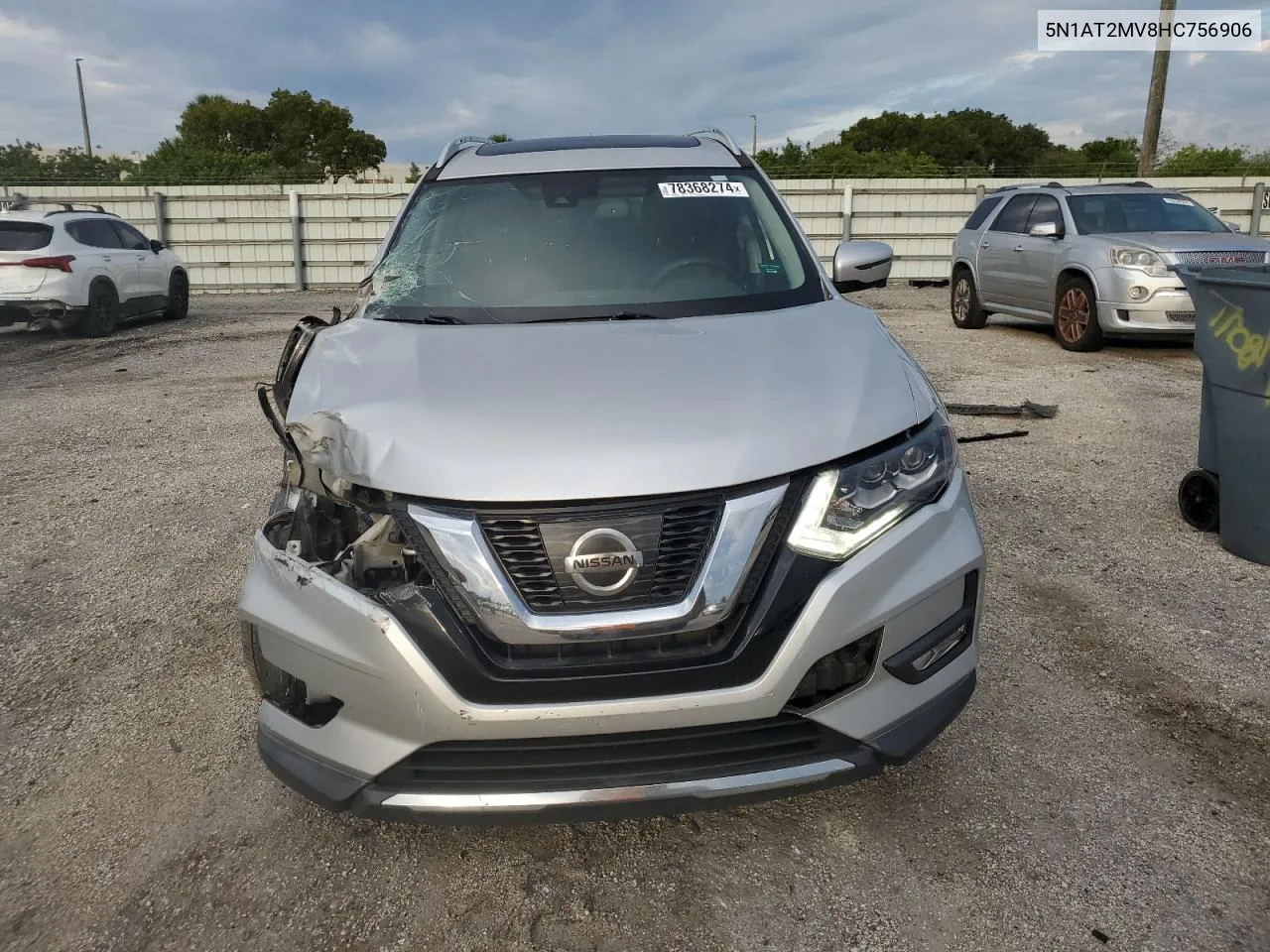 2017 Nissan Rogue Sv VIN: 5N1AT2MV8HC756906 Lot: 78368274