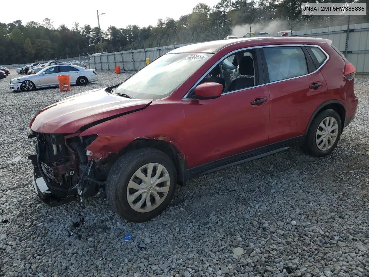 2017 Nissan Rogue S VIN: JN8AT2MT5HW388836 Lot: 78369664