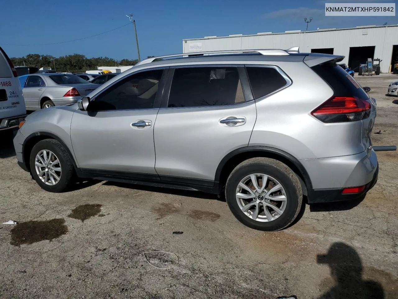 2017 Nissan Rogue S VIN: KNMAT2MTXHP591842 Lot: 78387014