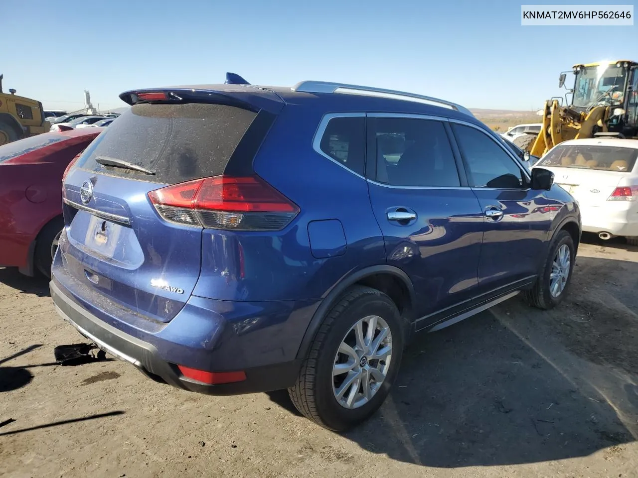 2017 Nissan Rogue S VIN: KNMAT2MV6HP562646 Lot: 78651234