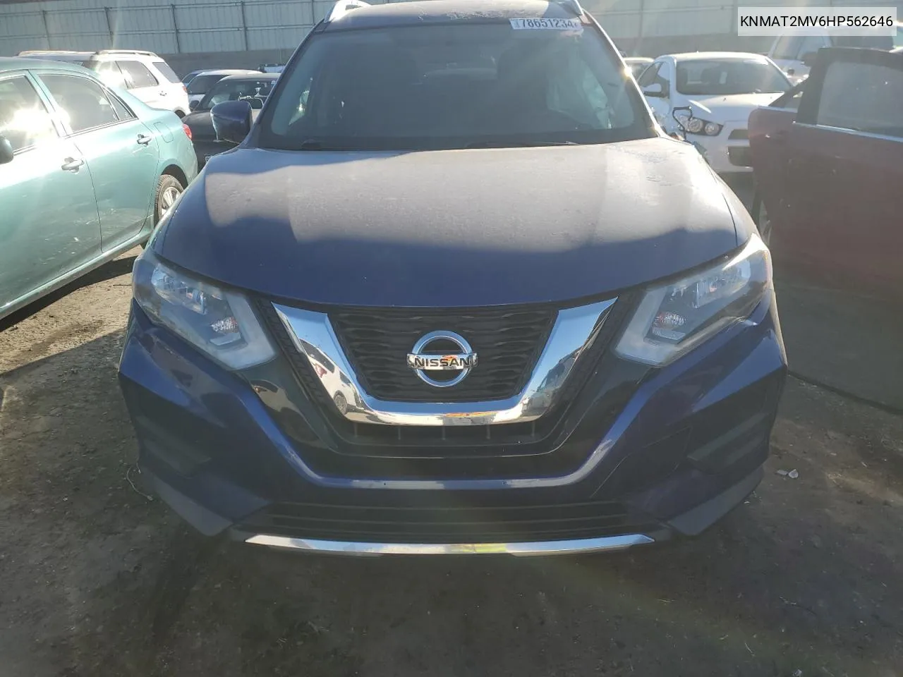 2017 Nissan Rogue S VIN: KNMAT2MV6HP562646 Lot: 78651234