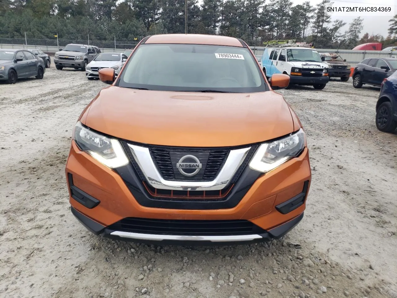 2017 Nissan Rogue S VIN: 5N1AT2MT6HC834369 Lot: 78903444