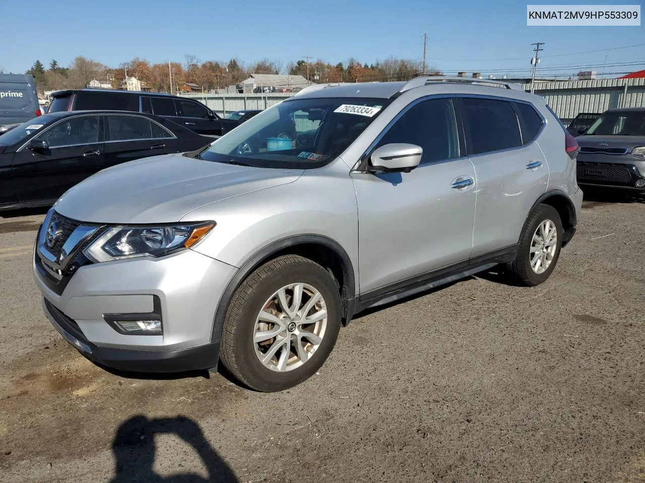 2017 Nissan Rogue S VIN: KNMAT2MV9HP553309 Lot: 79263334