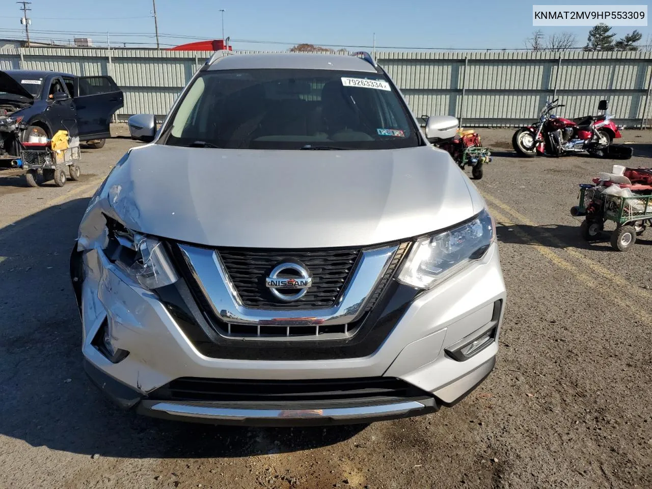 2017 Nissan Rogue S VIN: KNMAT2MV9HP553309 Lot: 79263334