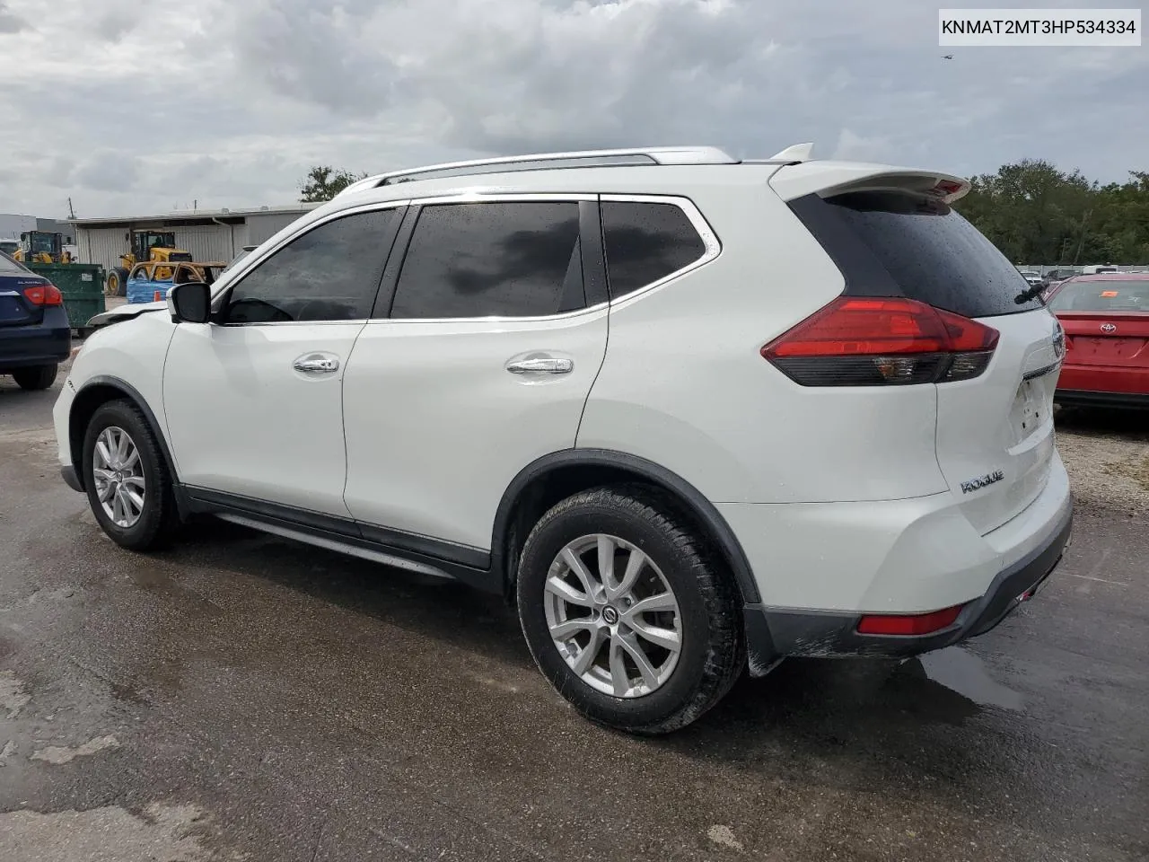 2017 Nissan Rogue S VIN: KNMAT2MT3HP534334 Lot: 79332094