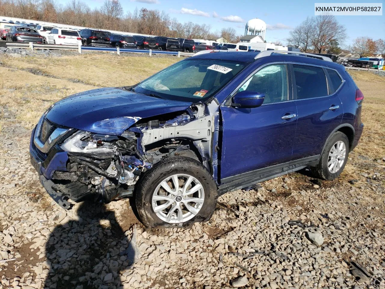 2017 Nissan Rogue S VIN: KNMAT2MV0HP582827 Lot: 79637714