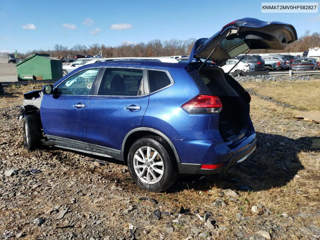 2017 Nissan Rogue S VIN: KNMAT2MV0HP582827 Lot: 79637714