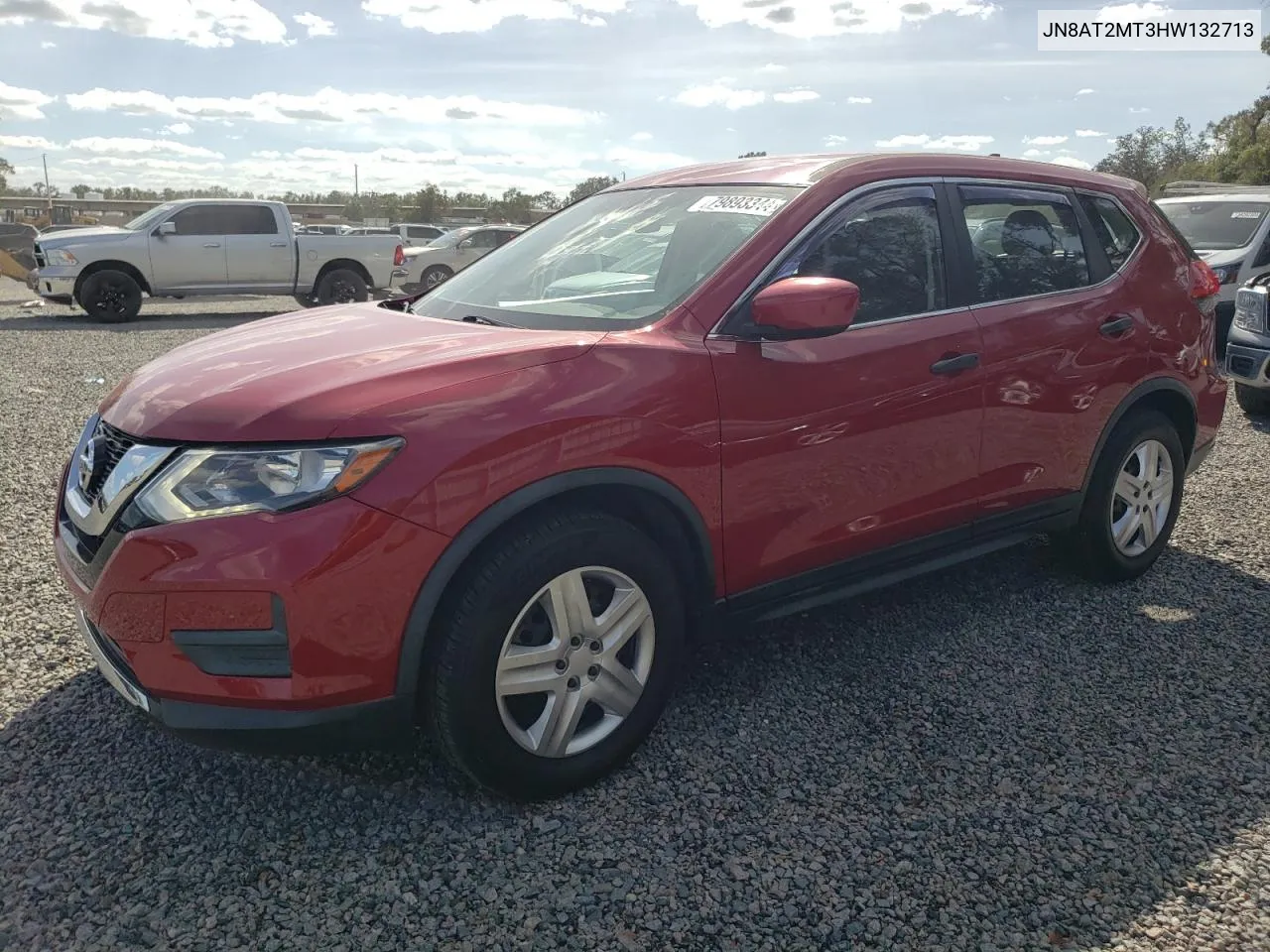 2017 Nissan Rogue S VIN: JN8AT2MT3HW132713 Lot: 79893344