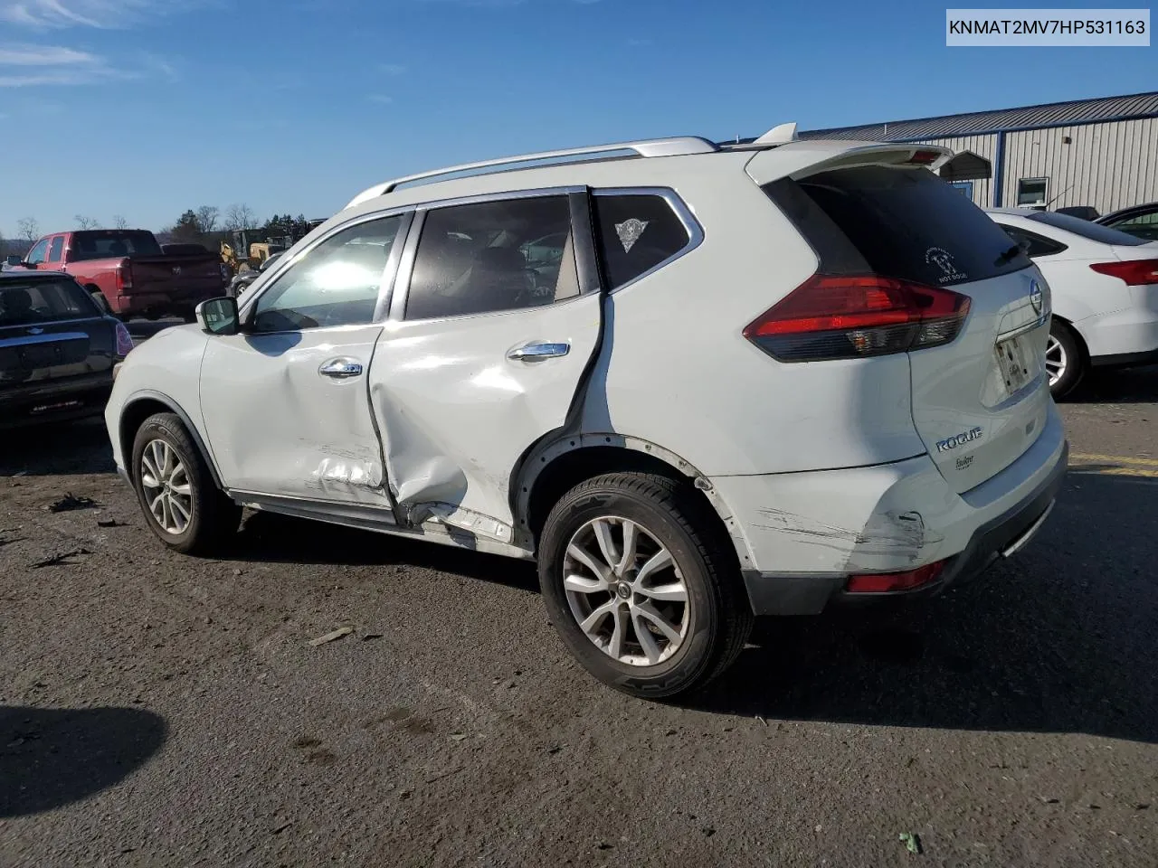 2017 Nissan Rogue S VIN: KNMAT2MV7HP531163 Lot: 79937414