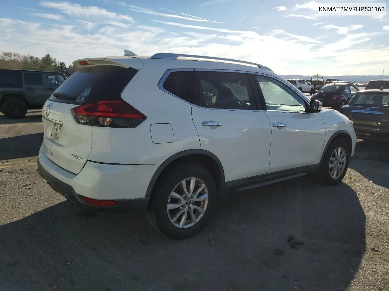 2017 Nissan Rogue S VIN: KNMAT2MV7HP531163 Lot: 79937414