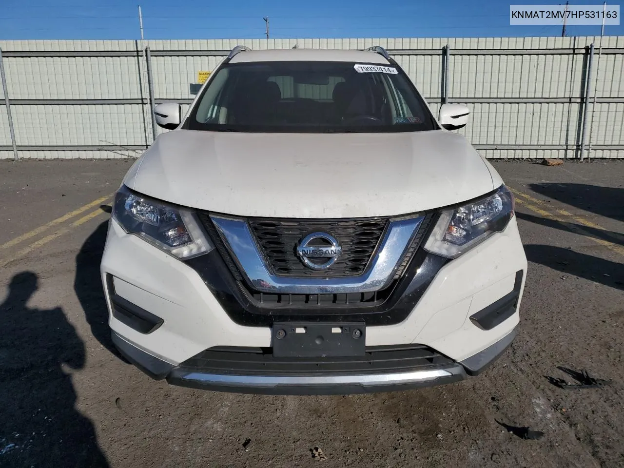 2017 Nissan Rogue S VIN: KNMAT2MV7HP531163 Lot: 79937414