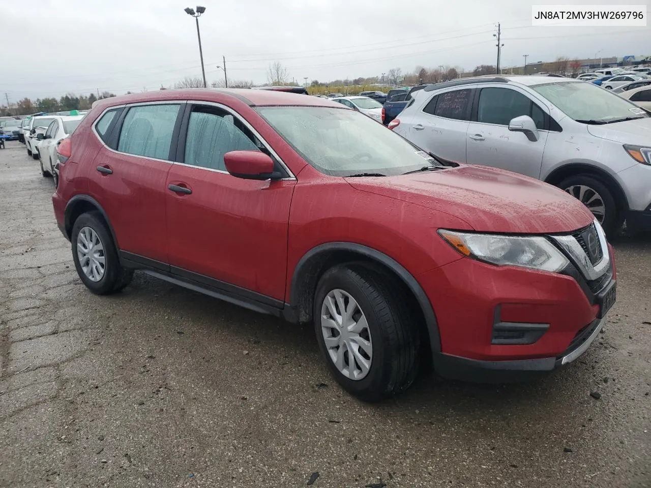 2017 Nissan Rogue S VIN: JN8AT2MV3HW269796 Lot: 80330284