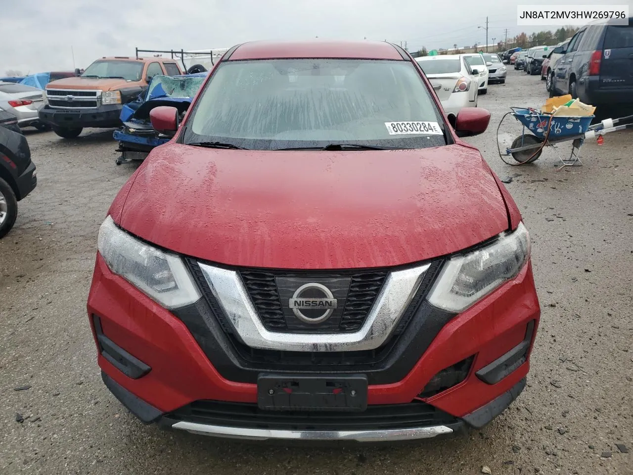 2017 Nissan Rogue S VIN: JN8AT2MV3HW269796 Lot: 80330284