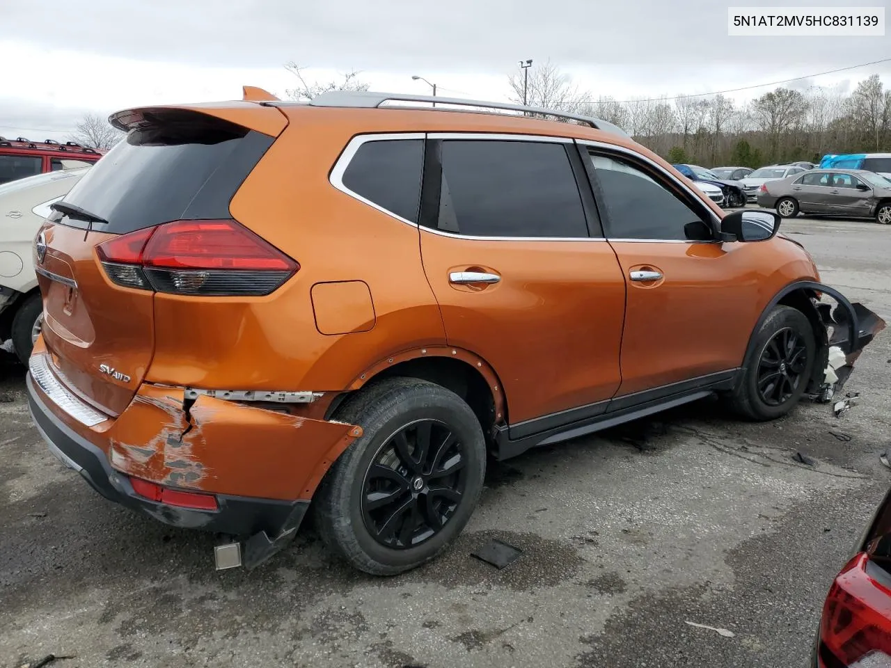 2017 Nissan Rogue Sv VIN: 5N1AT2MV5HC831139 Lot: 80525224