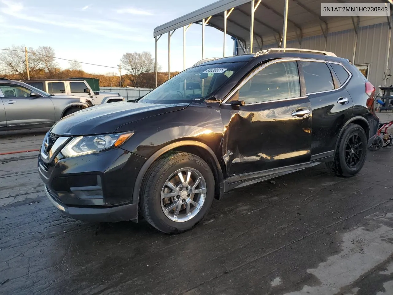 2017 Nissan Rogue Sv VIN: 5N1AT2MN1HC730843 Lot: 80630044