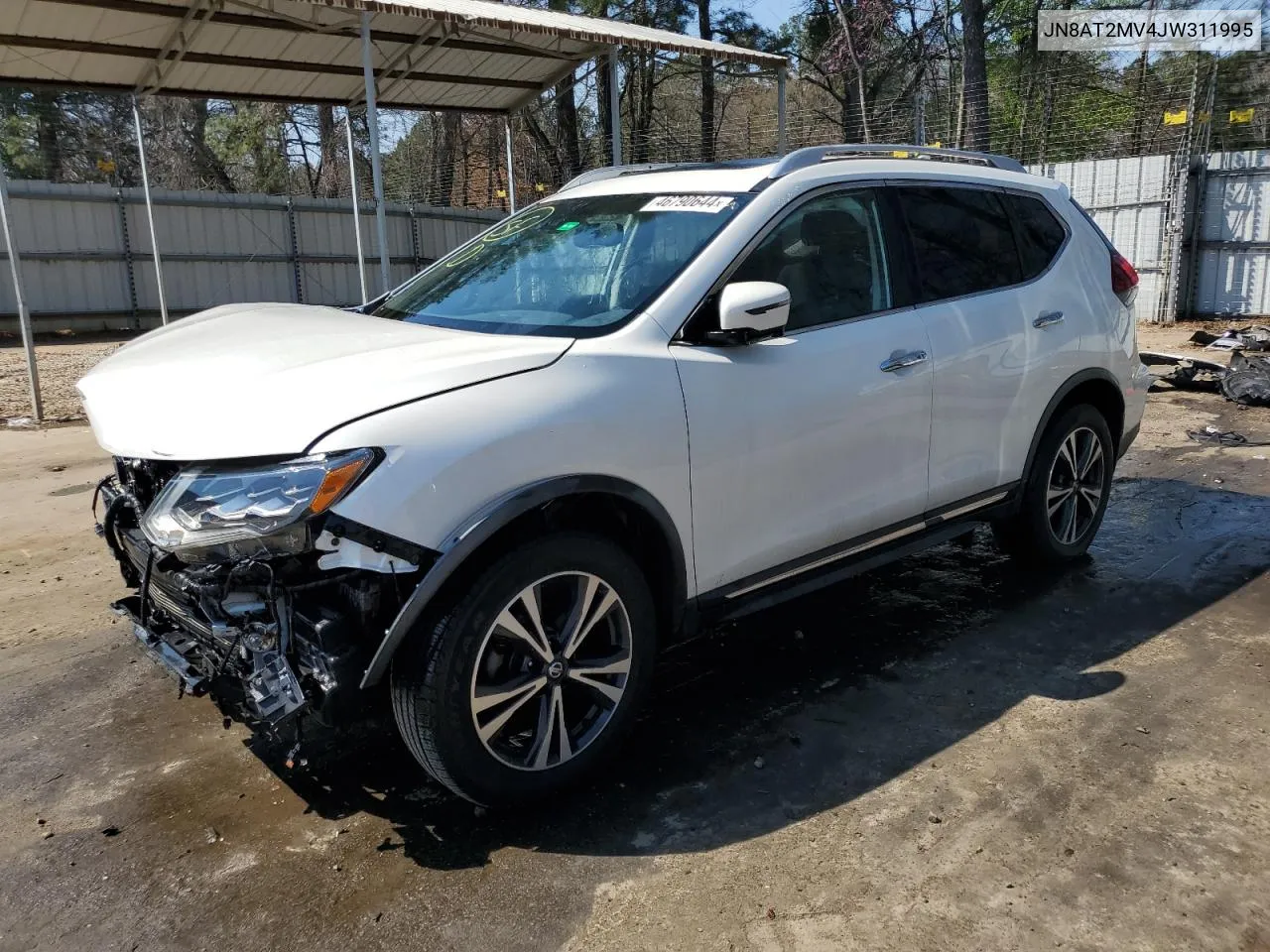 2018 Nissan Rogue S VIN: JN8AT2MV4JW311995 Lot: 46790644