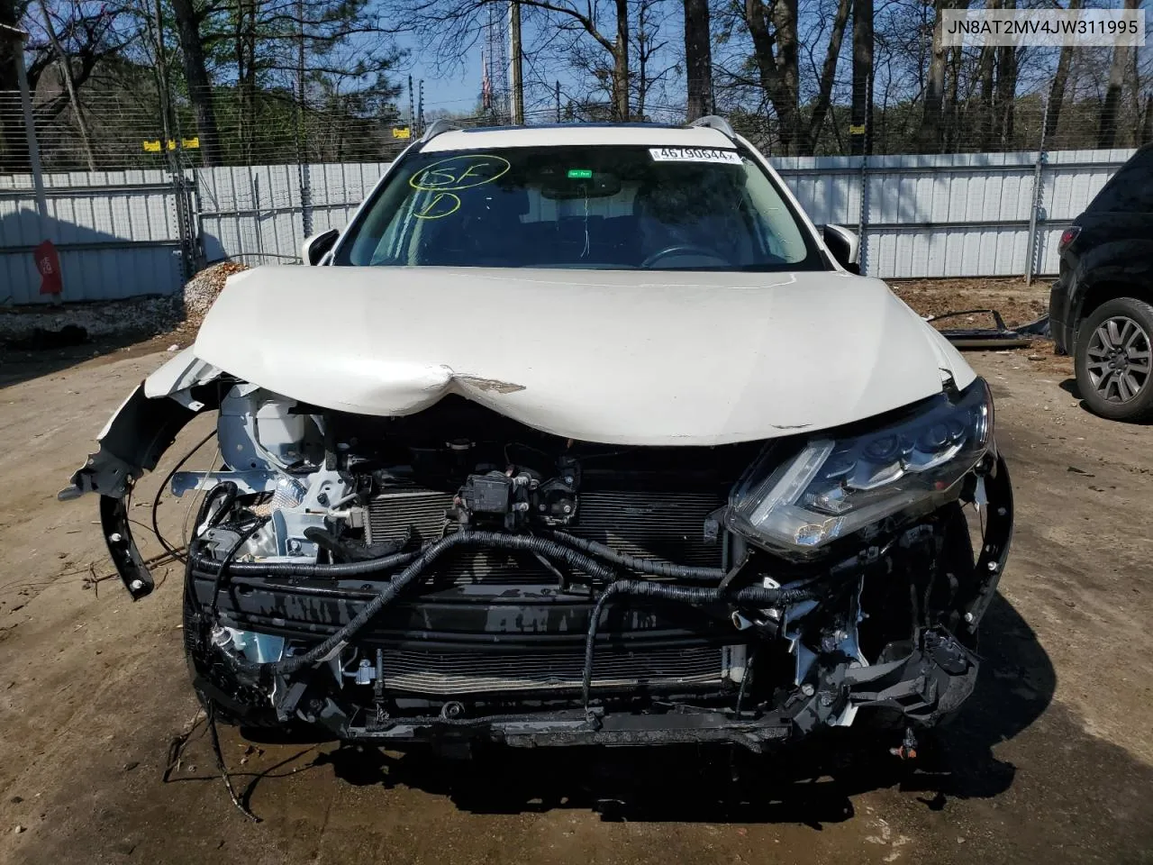 2018 Nissan Rogue S VIN: JN8AT2MV4JW311995 Lot: 46790644