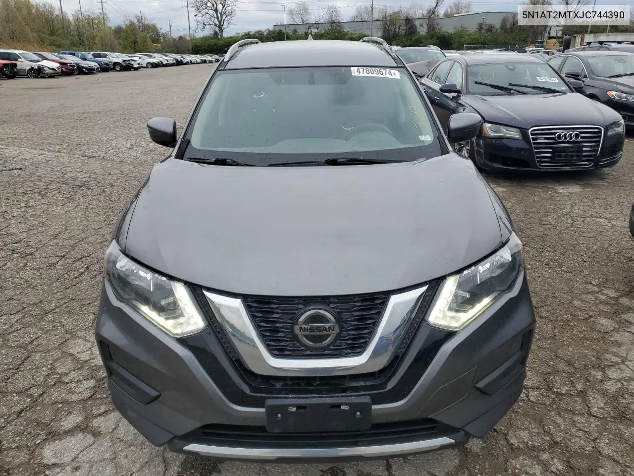 2018 Nissan Rogue S VIN: 5N1AT2MTXJC744390 Lot: 47809674