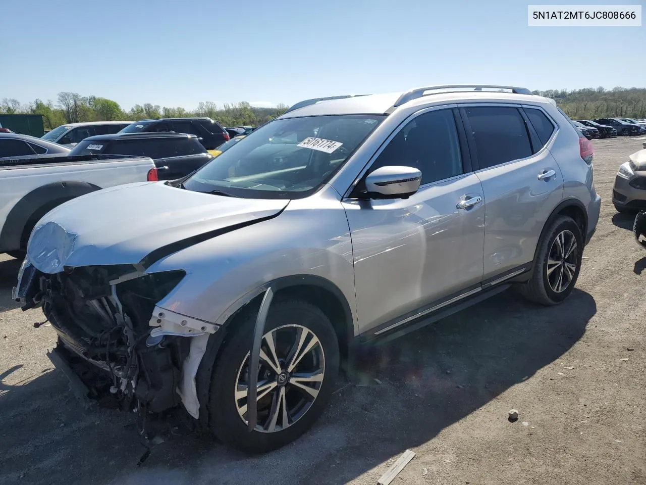 2018 Nissan Rogue S VIN: 5N1AT2MT6JC808666 Lot: 50161774