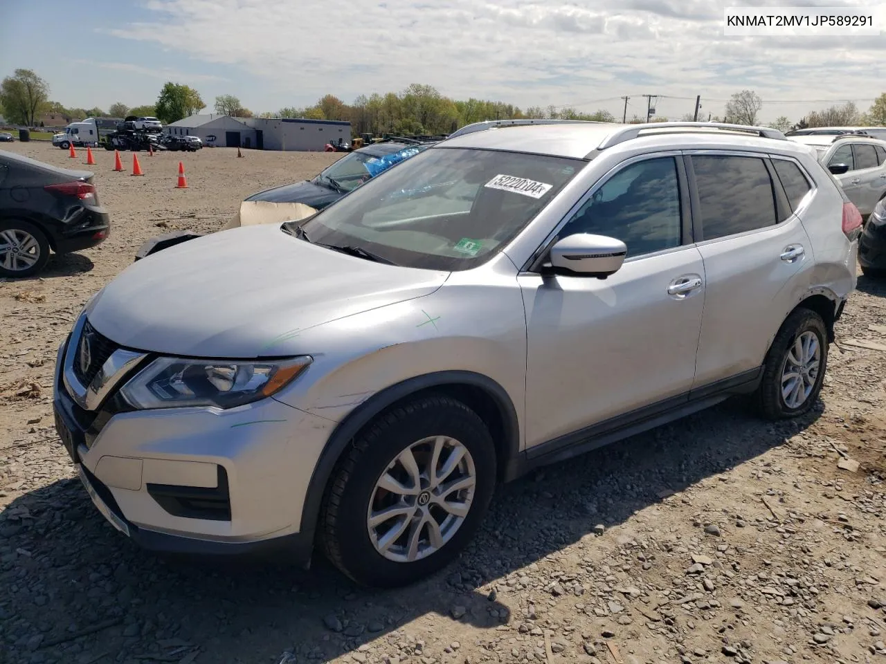 2018 Nissan Rogue S VIN: KNMAT2MV1JP589291 Lot: 52220104