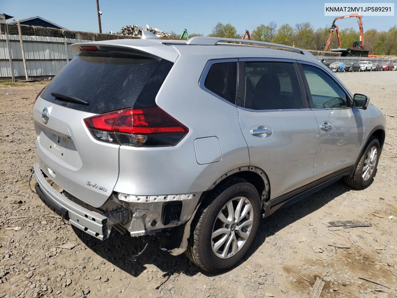 2018 Nissan Rogue S VIN: KNMAT2MV1JP589291 Lot: 52220104