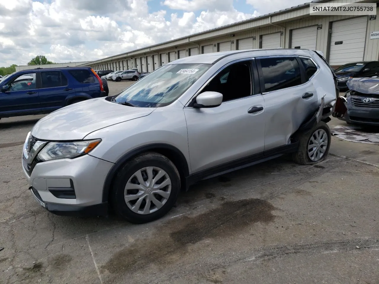 2018 Nissan Rogue S VIN: 5N1AT2MT2JC755738 Lot: 52464154