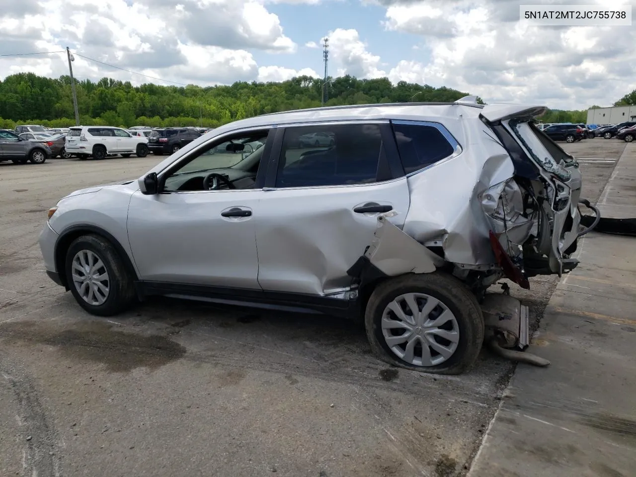 2018 Nissan Rogue S VIN: 5N1AT2MT2JC755738 Lot: 52464154