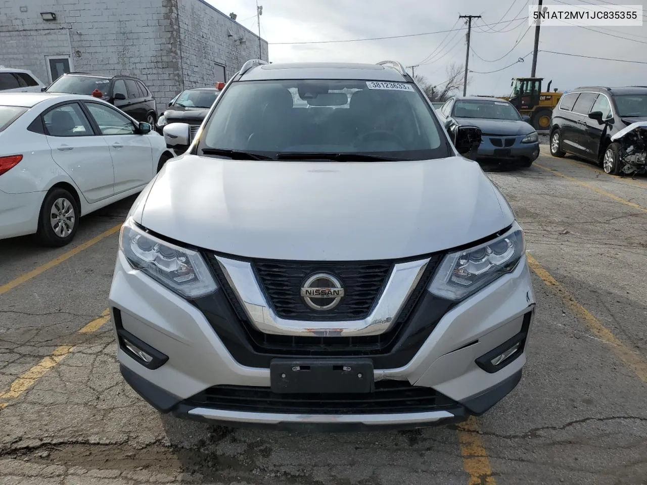 2018 Nissan Rogue S VIN: 5N1AT2MV1JC835355 Lot: 53818044