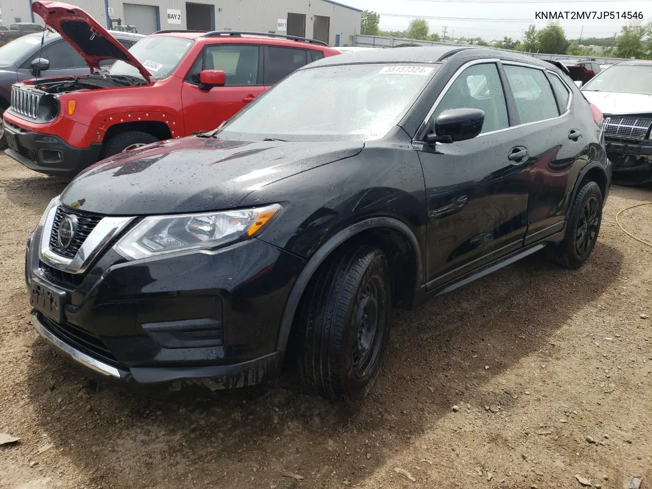 2018 Nissan Rogue S VIN: KNMAT2MV7JP514546 Lot: 55157324