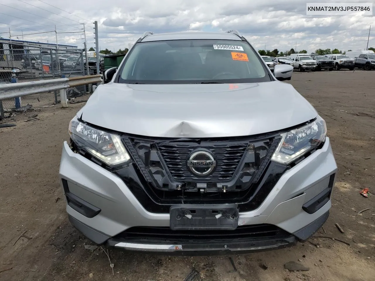 2018 Nissan Rogue S VIN: KNMAT2MV3JP557846 Lot: 55905524