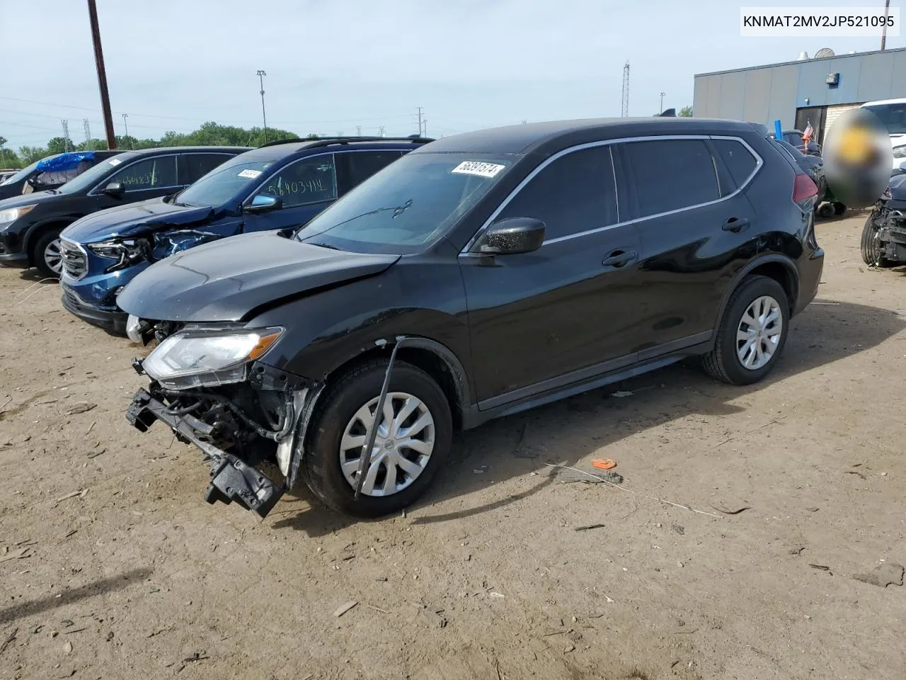 2018 Nissan Rogue S VIN: KNMAT2MV2JP521095 Lot: 56391574