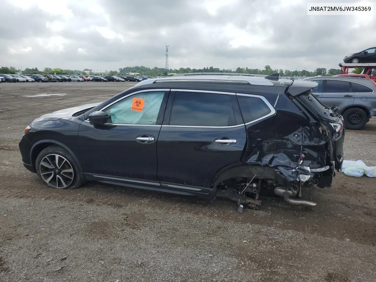 2018 Nissan Rogue S VIN: JN8AT2MV6JW345369 Lot: 56847404